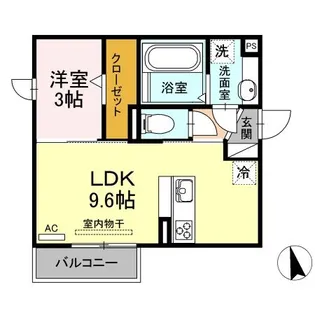 グレイスコート【2階】の間取り