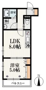 グランドソレイユ神楽坂【2階】の間取り