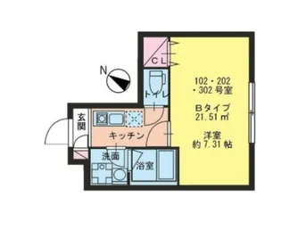 東京都大田区田園調布本町【マンション】の間取り