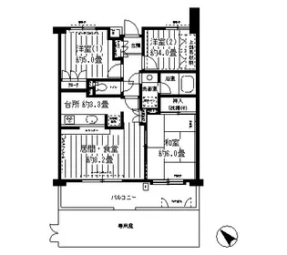 保土ヶ谷南パーク・ホームズ【1階】の間取り