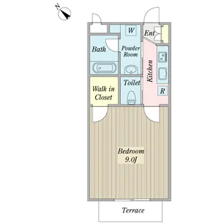 モンテ・ドゥ【1階】の間取り