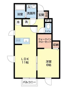 オーキッドB【1階】の間取り