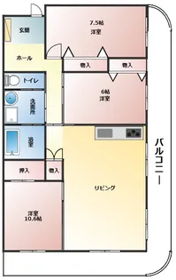 ソワサントUTR II【1階】の間取り