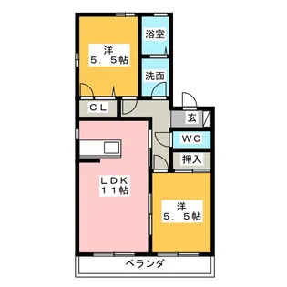 プルミエール【2階】の間取り
