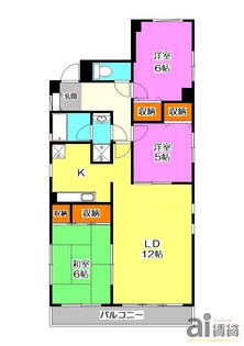 ドミール川越【8階】の間取り