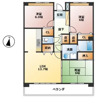 ARCADIA21【7階】の間取り