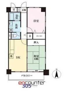 クロスポイント千川【3階】の間取り