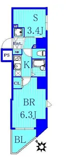 フェニックス横濱関内【6階】の間取り