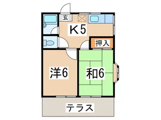 ハイツ356第5【1階】の間取り