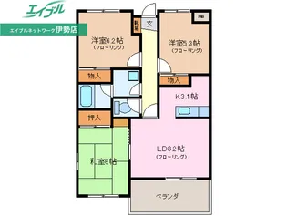 GardenMansionひまわり館【4階】の間取り