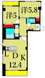 ラヴィデ香風園【3階】の間取り