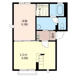 ブライトスクエアC【1階】の間取り