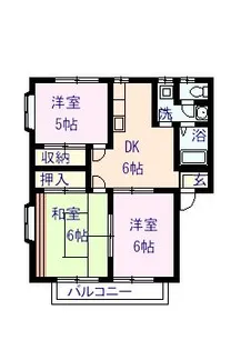 フローラハイツ【2階】の間取り