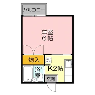 カーサ田中【1階】の間取り