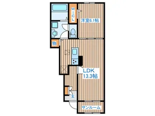 H-ange II【1階】の間取り