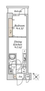 リアナアートパーク西葛西【3階】の間取り