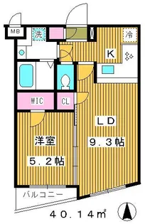 ル・リオン板橋プレミアムコート【4階】の間取り
