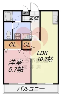 カンターレ鶯谷I番館【2階】の間取り