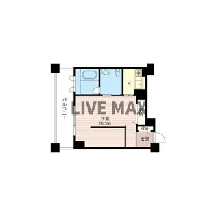 レジデンスシャルマン月島【10階】の間取り