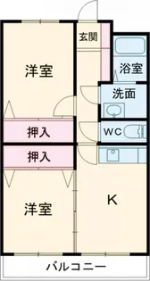 カーサ小川I【1階】の間取り