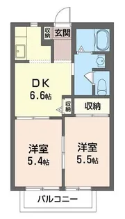 アンビション六実 205号室【2階】の間取り