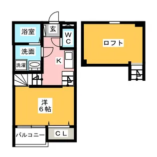 PINEハイツ【1階】の間取り