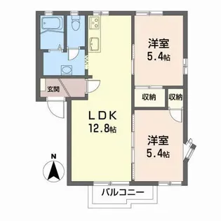グランクリュー【2階】の間取り