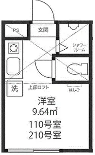 フィリップ下落合【1階】の間取り