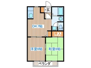 ディアス翔【2階】の間取り