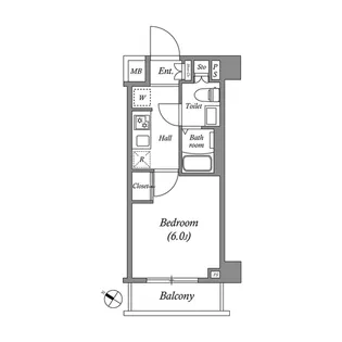 GENOVIA南行徳skygarden【1階】の間取り