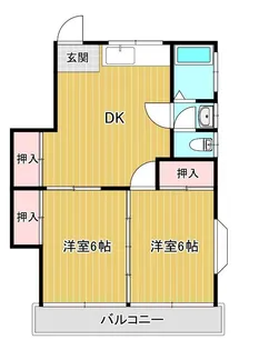 初谷アパート【1階】の間取り