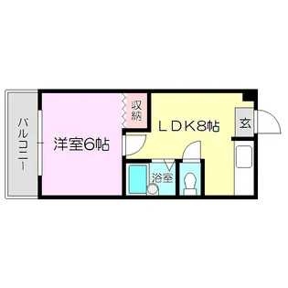 西淡路土井マンション【7階】の間取り