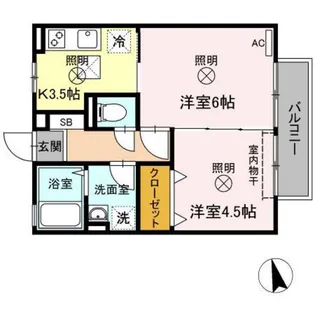 ROSE GARDEN【1階】の間取り