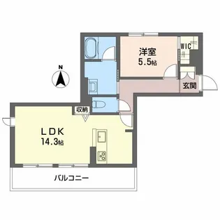 Terrace米ケ袋【4階】の間取り