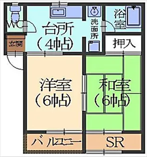 シェーン・ブルーン【1階】の間取り