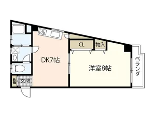 第六賀茂ビル【5階】の間取り