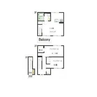ヴィラ・シンビオーズ三軒茶屋の間取り