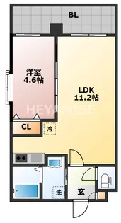 SGB浜町【7階】の間取り