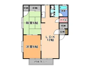 サンイーストコーポA【2階】の間取り