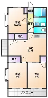 斗米第2マンション【4階】の間取り