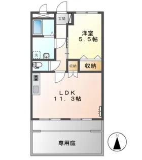 フィオーレ【1階】の間取り