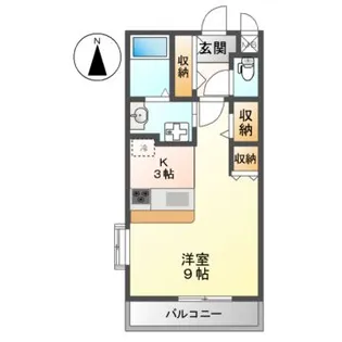 エアポートアクア【1階】の間取り
