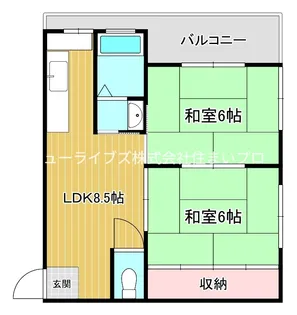 アーバン峰【3階】の間取り