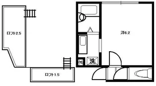 パークグランデ富士見【1階】の間取り