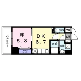 スアヴィス平塚八重咲【4階】の間取り