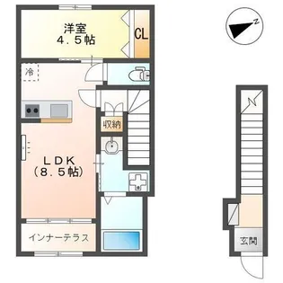 Bon Lyon【2階】の間取り