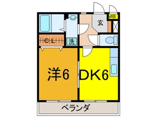 T・H・Kハイツ【2階】の間取り
