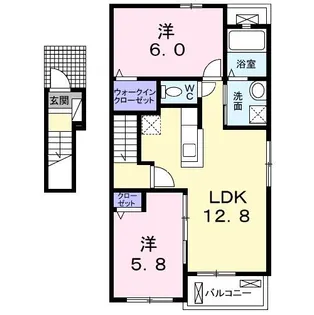 スターガーデン ノース【2階】の間取り