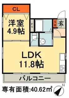 桜華BLDG【3階】の間取り
