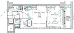 ラフィスタ平和島【5階】の間取り